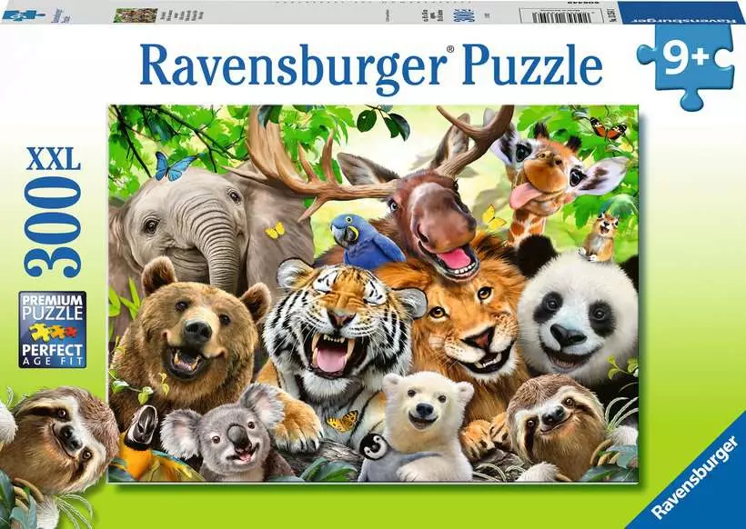 Exotic Animals Selfie - Children's Puzzle, 300 Pieces (XXL)