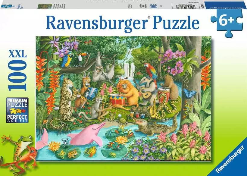 Rainforest River Band - Children's Puzzle, 100 Pieces (XXL)