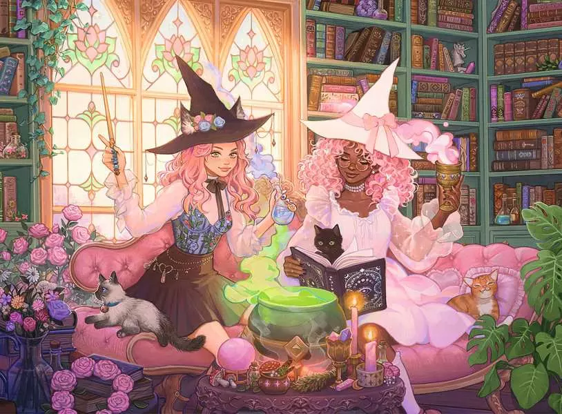 Enchanting Library - Children's Puzzle, 200 Pieces (XXL)