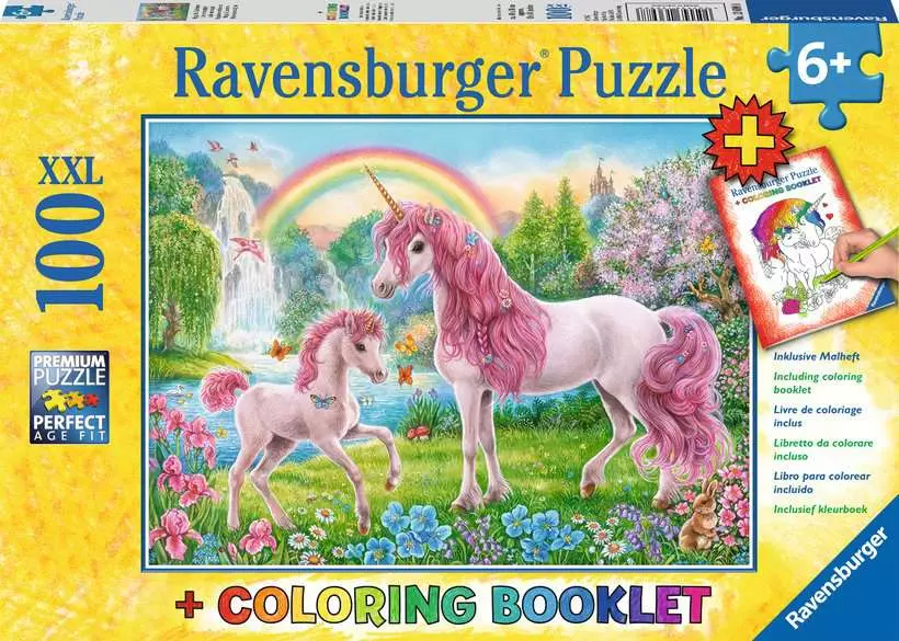 Magical Unicorns - Coloring Book, 100 Pieces (XXL)