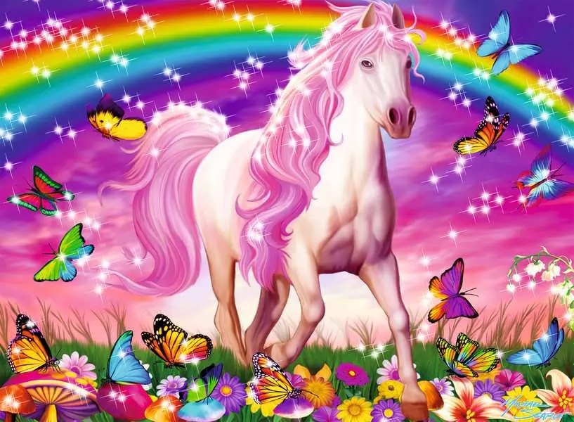 Horse Dream - Glitter Puzzle, 100 Pieces (XXL)