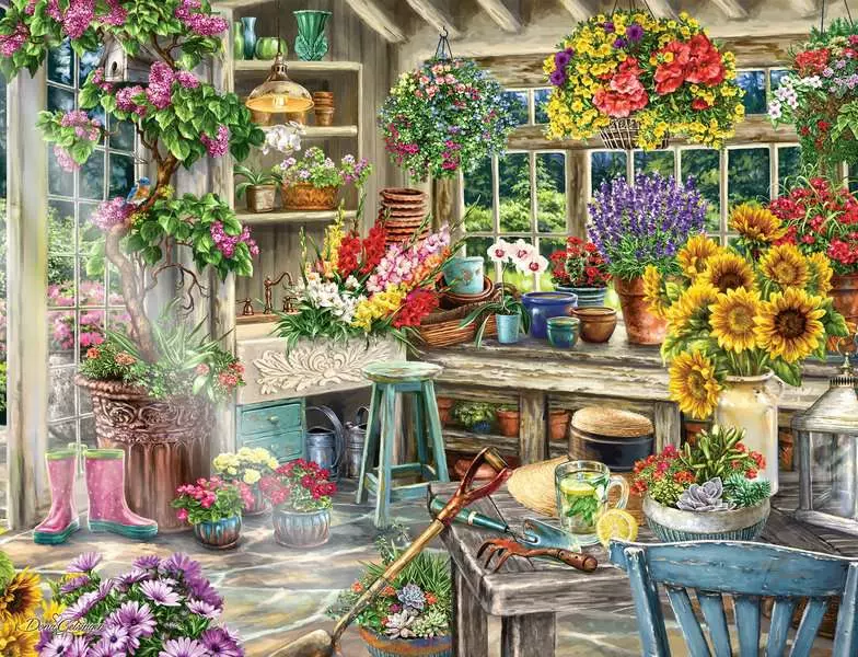 Gardener's Paradise - Standard Adult Puzzle, 2000 Pieces