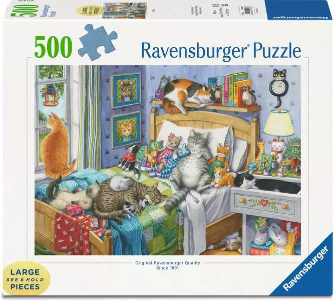 Cat Nap - Larger Puzzle Pieces, 500 Pieces (Large)