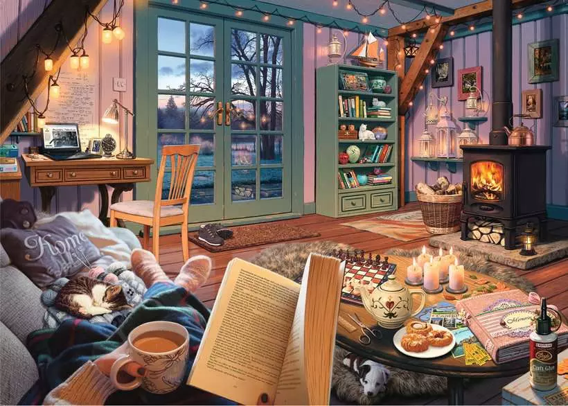 Cozy Retreat - Larger Puzzle Pieces, 500 Pieces (Large)