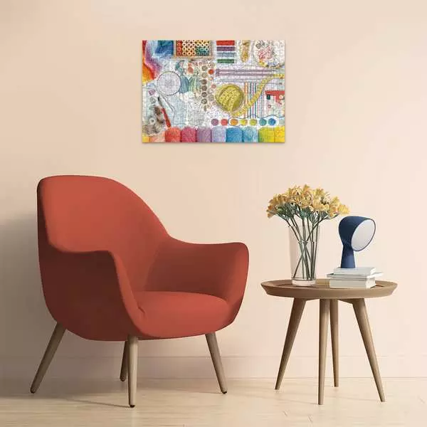 Needlework Station - Larger Puzzle Pieces, 500 Pieces (Large)