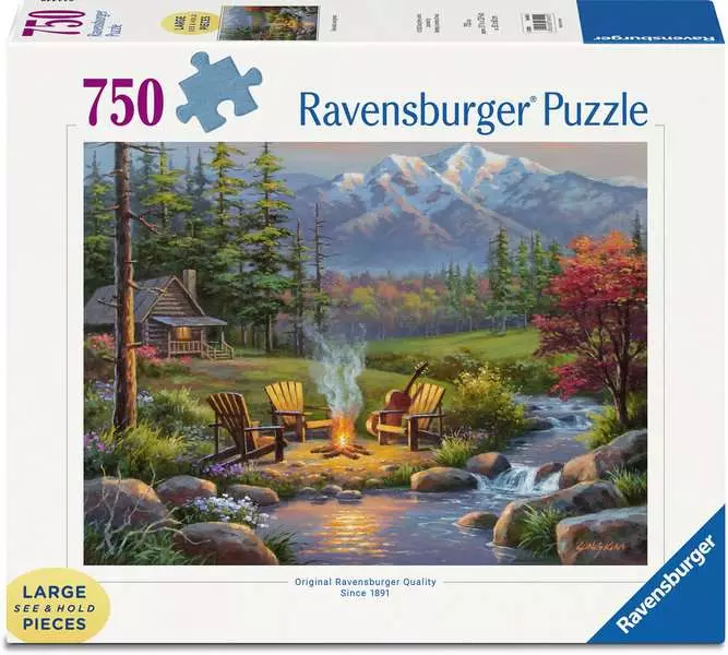 Riverside Livingroom - Larger Puzzle Pieces, 750 Pieces (Large)