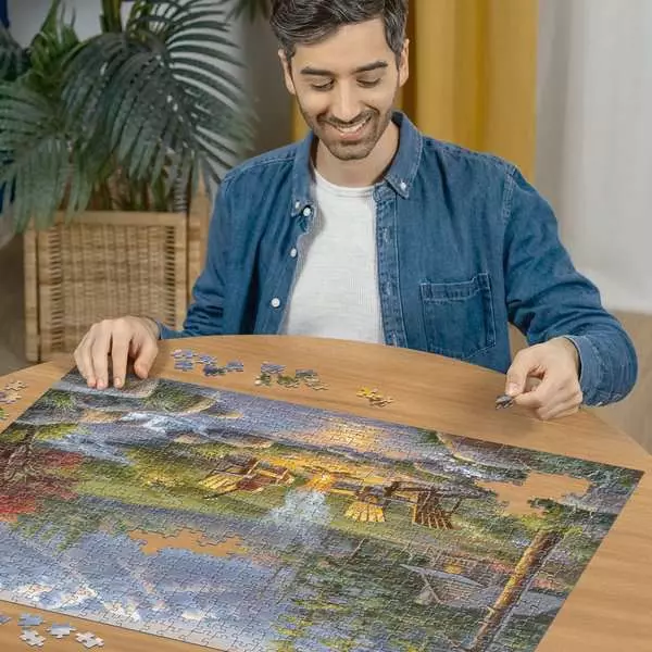 Riverside Livingroom - Larger Puzzle Pieces, 750 Pieces (Large)