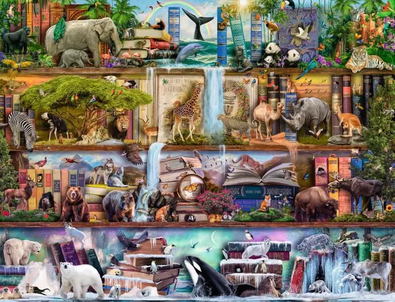 Big Animal World - Standard Adult Puzzle, 2000 Pieces