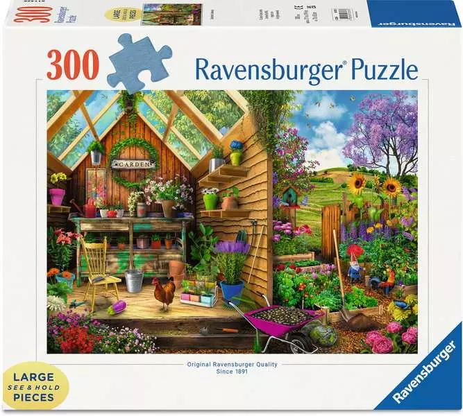 Gardener's Getaway - Larger Puzzle Pieces, 300 Pieces (Large)