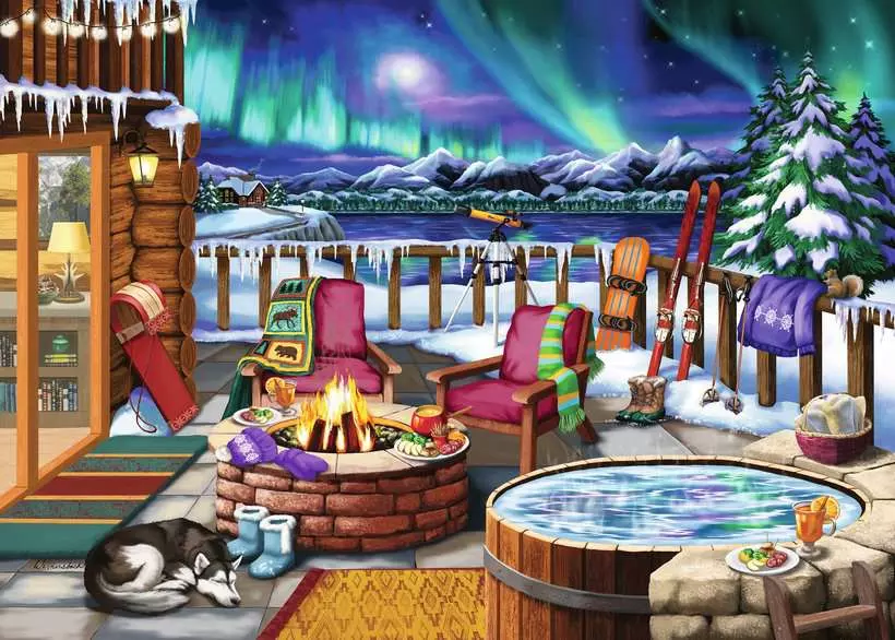 Northern Lights - Larger Puzzle Pieces, 500 Pieces (Large)
