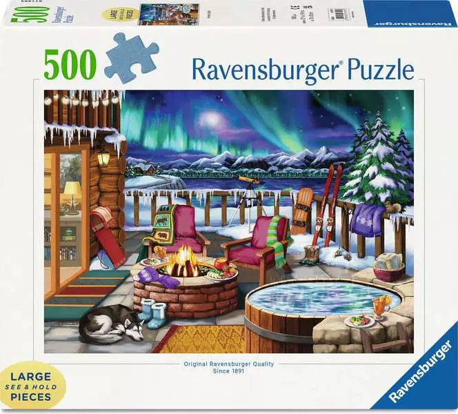 Northern Lights - Larger Puzzle Pieces, 500 Pieces (Large)