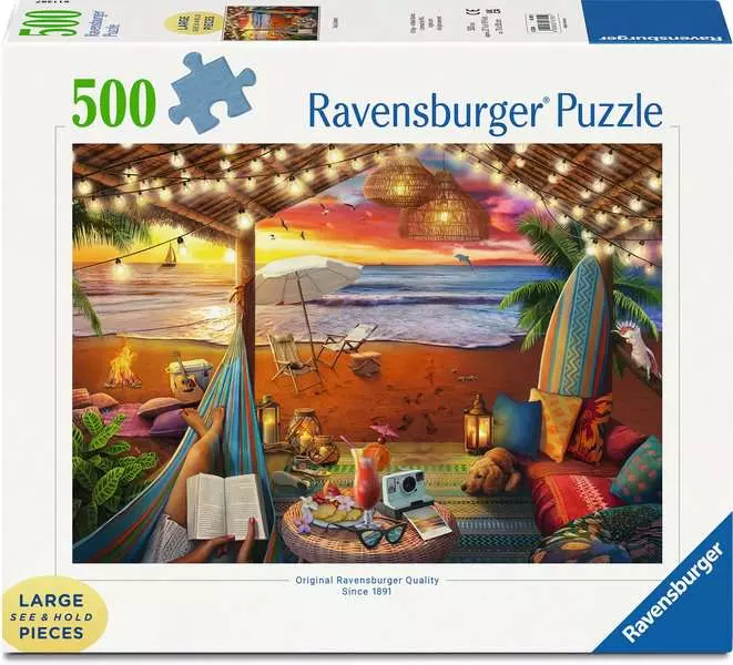 Cozy Cabana - Larger Puzzle Pieces, 500 Pieces (Large)