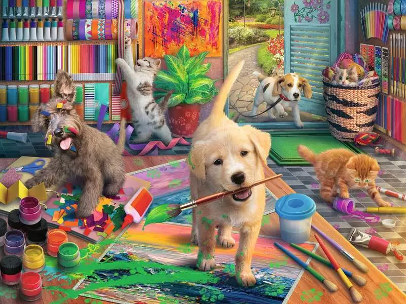 Cute Crafters - Larger Puzzle Pieces, 750 Pieces (Large)
