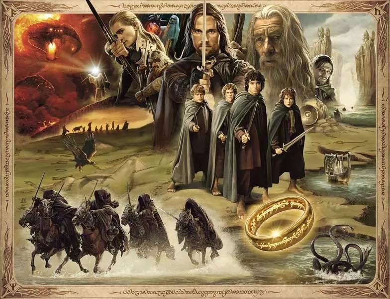 The Lord of the Rings: Fellowship of the Ring - Standard Adult Puzzle, 2000 Pieces