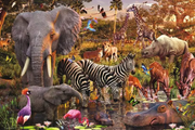 African Animal World - Standard Adult Puzzle, 3000 Pieces