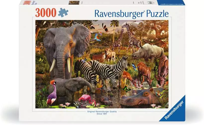African Animal World - Standard Adult Puzzle, 3000 Pieces