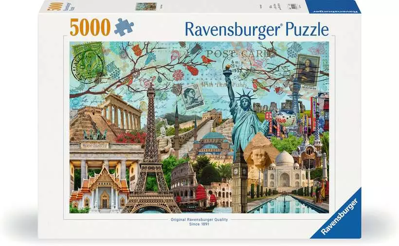 Big Cities Collage - Standard Adult Puzzle, 5000 Pieces
