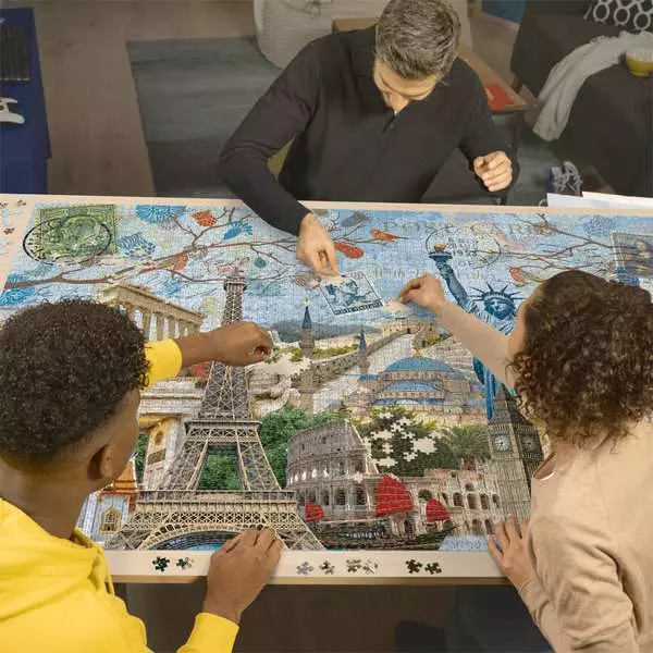 Big Cities Collage - Standard Adult Puzzle, 5000 Pieces
