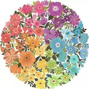 Flowers - Circle of Colors, 500 Pieces