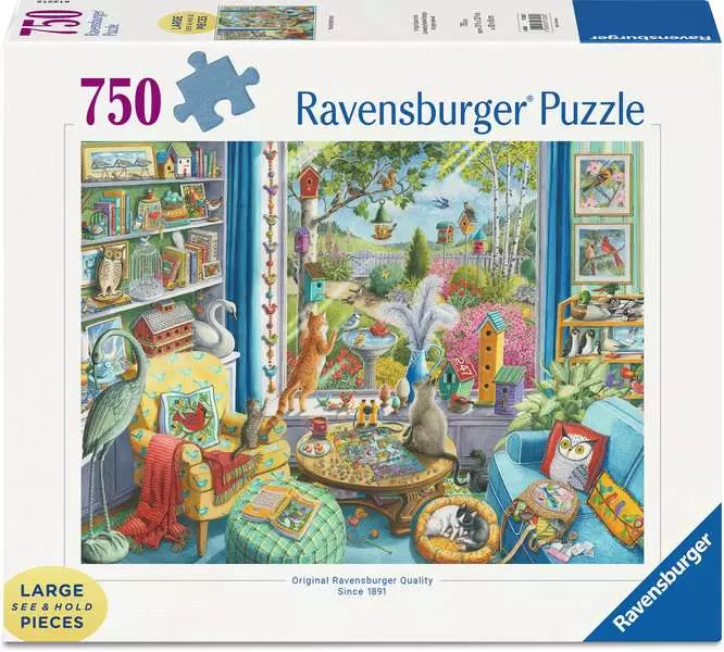 The Bird Watchers - Larger Puzzle Pieces, 750 Pieces (Large)