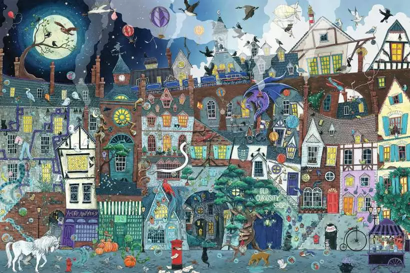 Fantasy, Victorian Street - Standard Adult Puzzle, 5000 Pieces