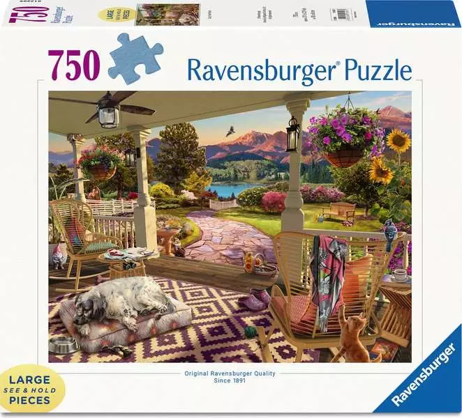 Cozy Front Porch - Larger Puzzle Pieces, 750 Pieces (Large)
