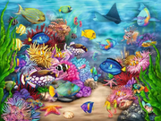 Tropical Reef Life - Larger Puzzle Pieces, 750 Pieces (Large)