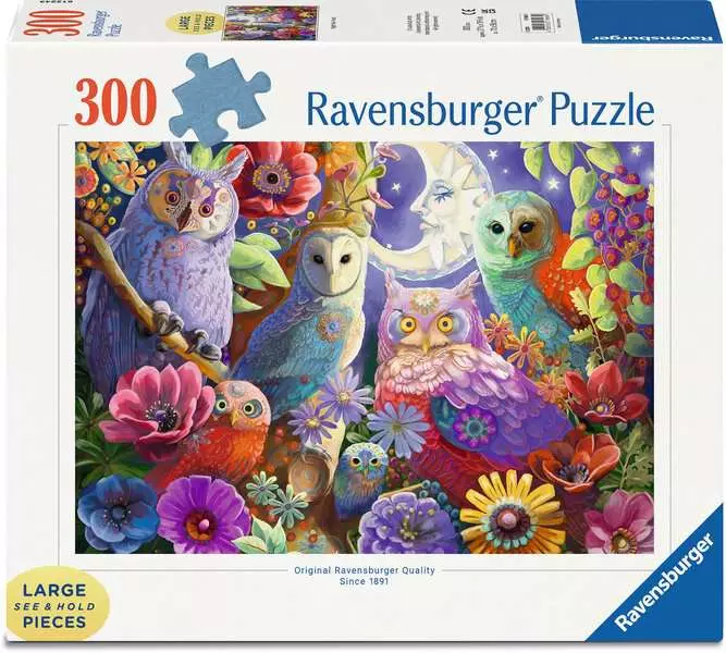 Night Owl Hoot - Larger Puzzle Pieces, 300 Pieces (Large)