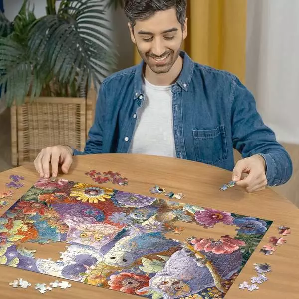 Night Owl Hoot - Larger Puzzle Pieces, 300 Pieces (Large)
