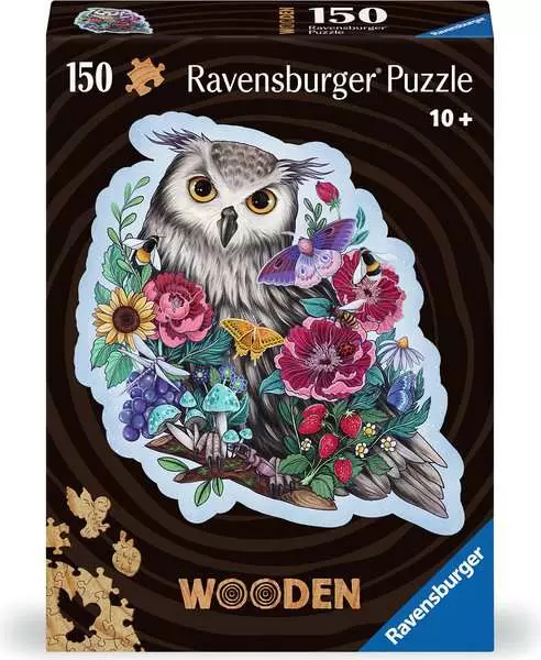 Mysterious Owl - Wooden Puzzles, 150 Pieces
