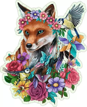 Colorful Fox - Wooden Puzzles, 150 Pieces