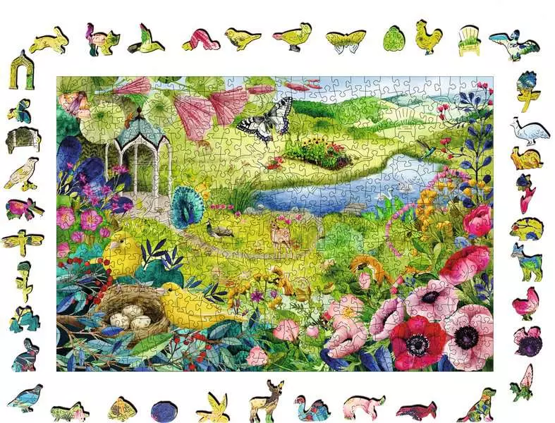 Nature Garden - Wooden Puzzles, 500 Pieces