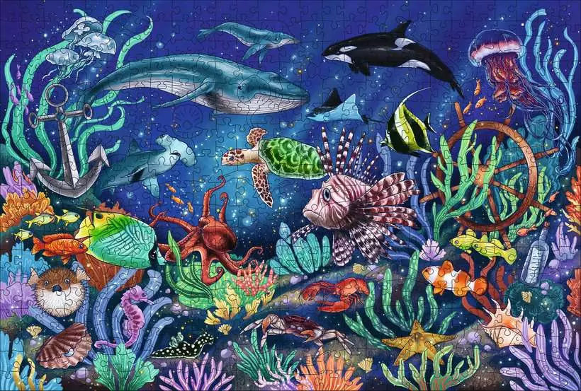 Under the Sea - Wooden Puzzles, 500 Pieces