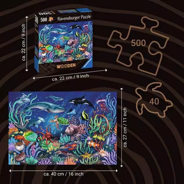 Under the Sea - Wooden Puzzles, 500 Pieces
