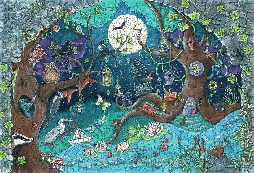 Fantasy Forest - Wooden Puzzles, 500 Pieces