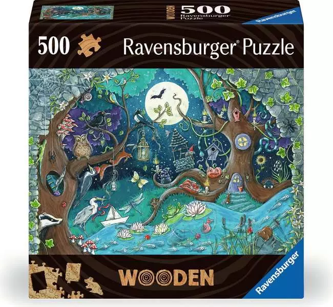 Fantasy Forest - Wooden Puzzles, 500 Pieces