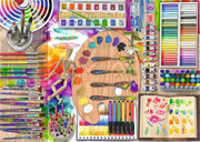 The Artist's Palette - Larger Puzzle Pieces, 500 Pieces (Large)