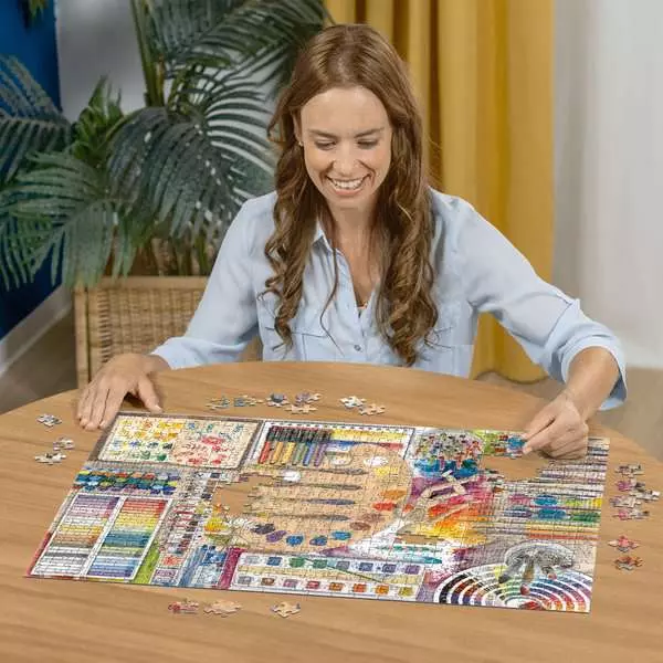 The Artist's Palette - Larger Puzzle Pieces, 500 Pieces (Large)