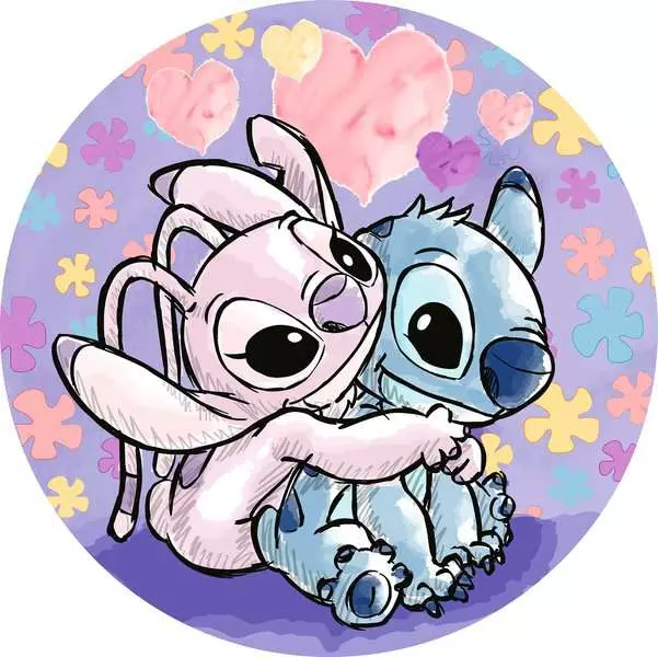 Disney Stitch - Round Puzzle, 500 Pieces