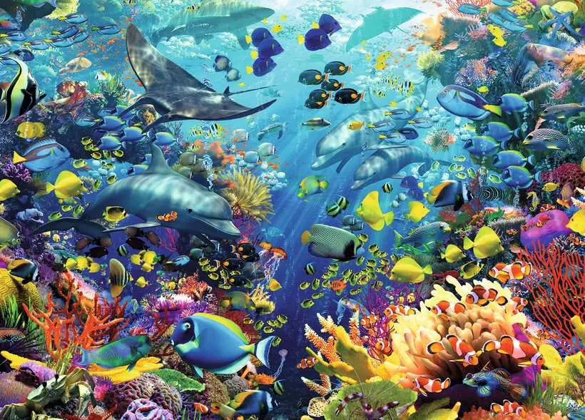 Underwater Paradise - Large Jigsaw Puzzles, 9000 Pieces