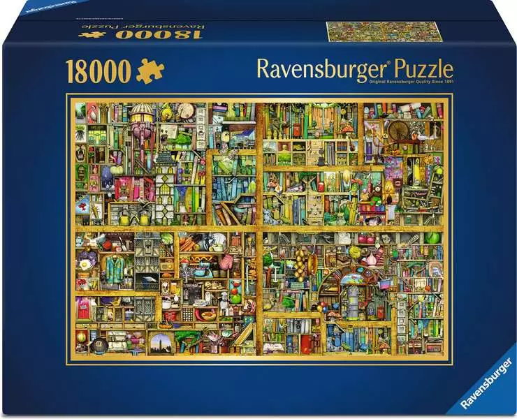 Magical Bookcase - Large Jigsaw Puzzles, 18,000 Pieces