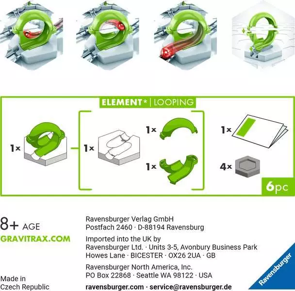 GraviTrax BASE: Looping Element - Construction Game