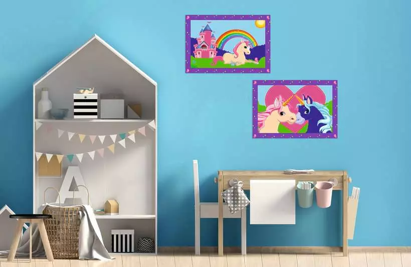 CreArt Junior: Magical Unicorns - Painting by Numbers