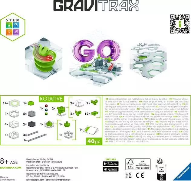 GraviTrax BASE: GO Rotative - Construction Game
