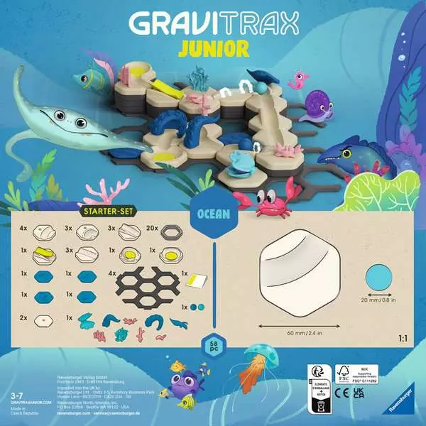 GraviTrax Junior: Ocean Starter Set - Brain Game, Small