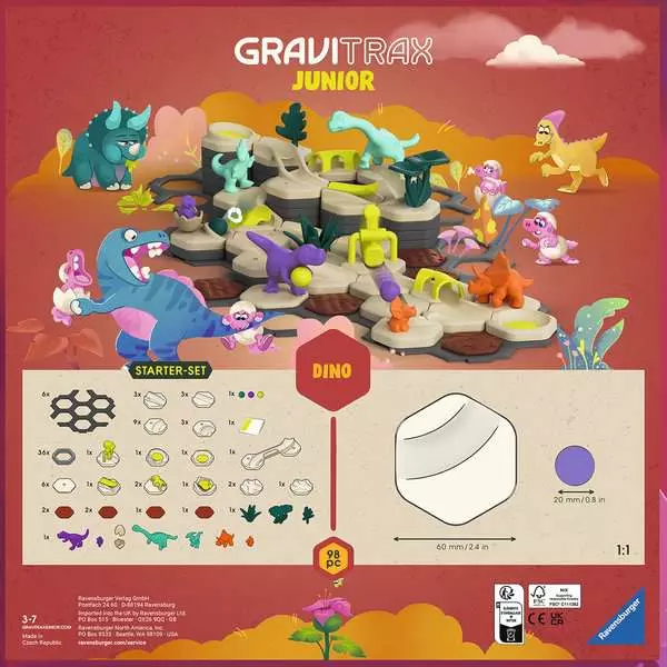 GraviTrax Junior: Dinosaur Starter Set - Brain Game, Large