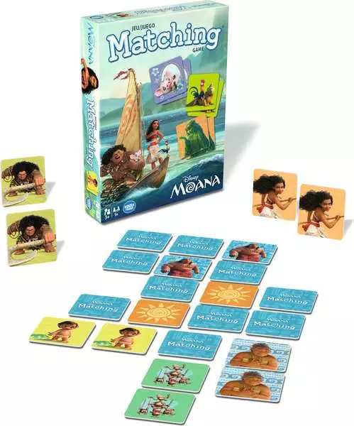 Moana: Matching (Trilingual) - Memory Game