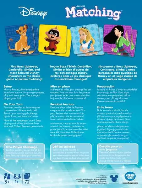 Disney Classic: Matching (Trilingual) - Memory Game