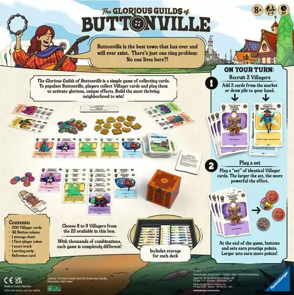The Glorious Guilds of Buttonville (English) - Card Collection Game