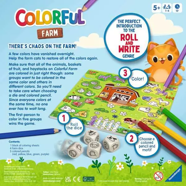 My Colorful Farm (English) - Dice Game